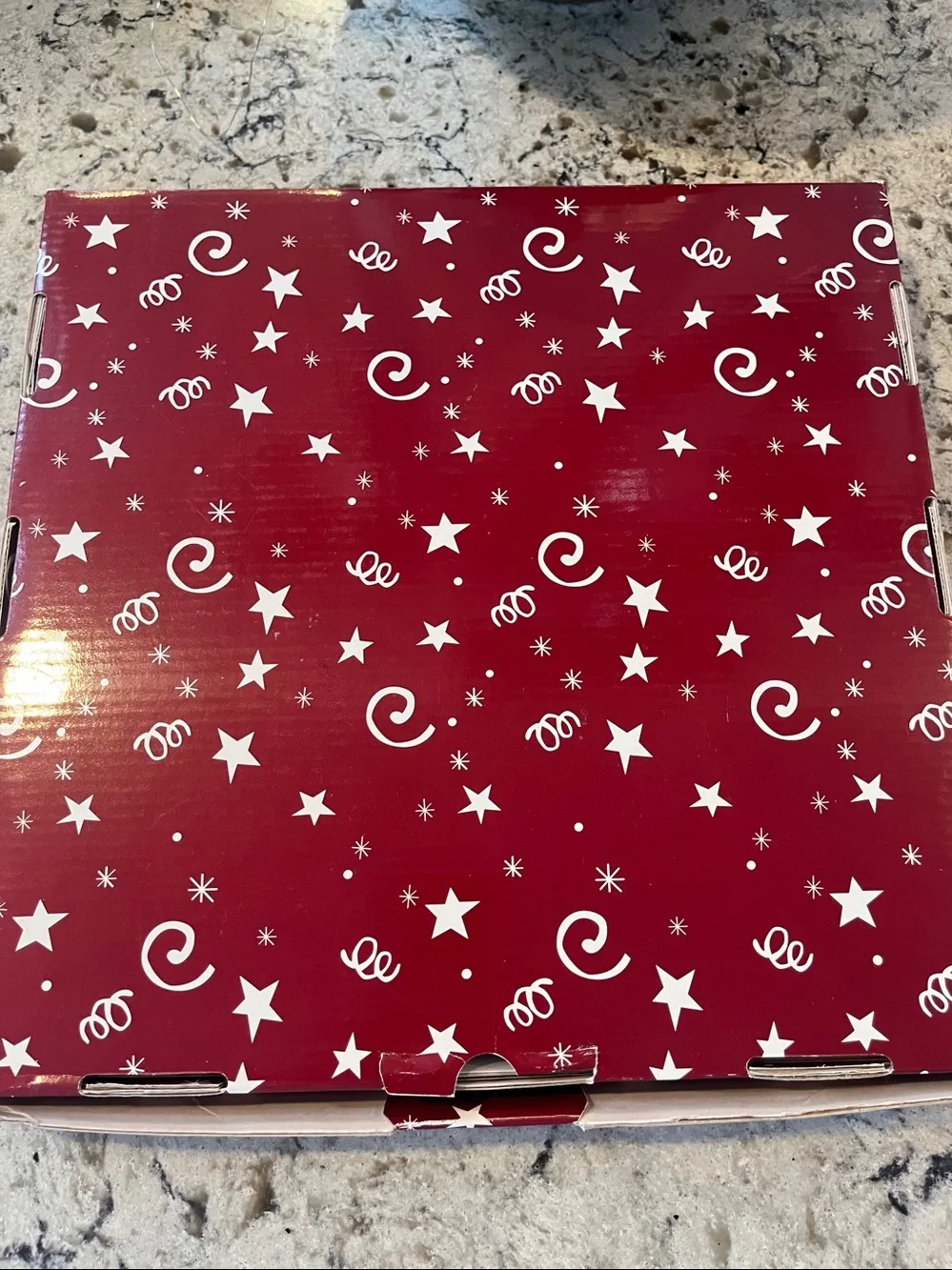 Pampered Chef Celebrate Plate- 11” in original box w/sticker & memory sheet